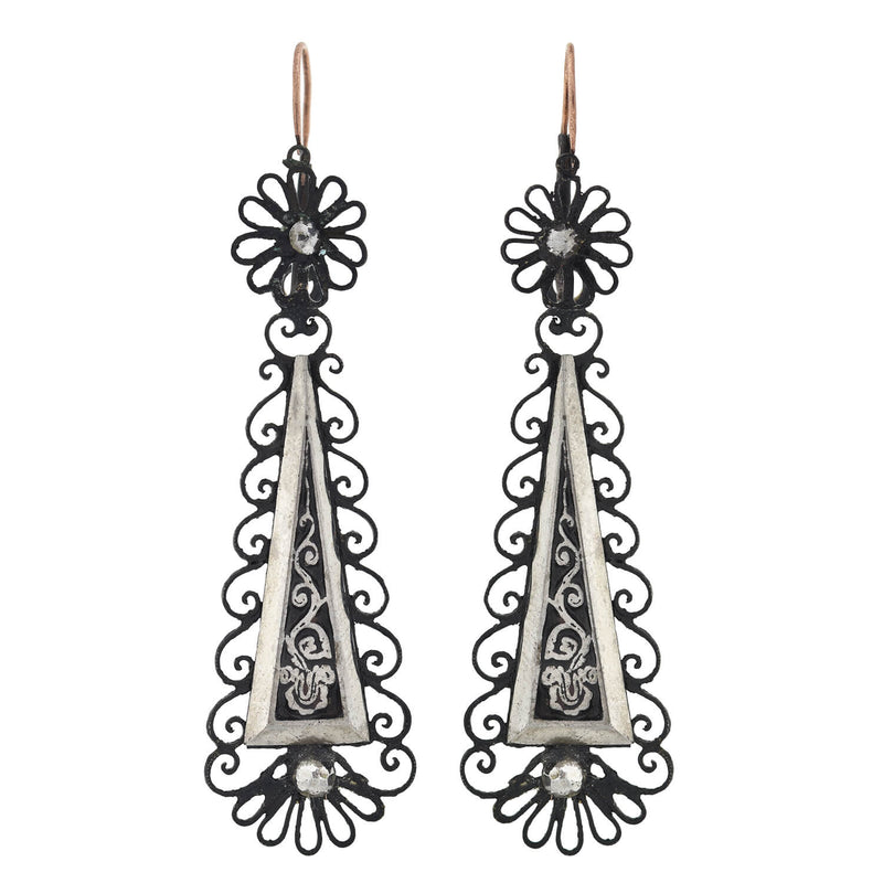 Kundan Meenakari Necklace and Earring Set- Black – Gifts and Fashion